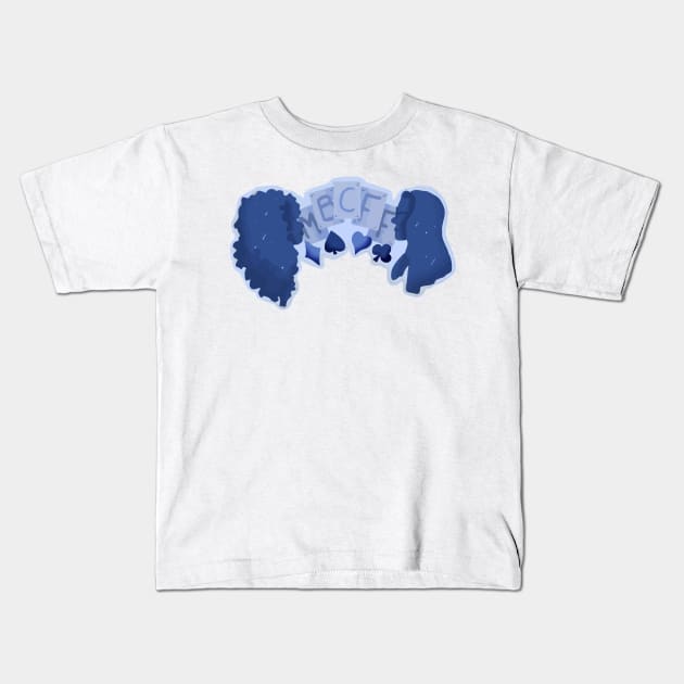 Galactic Playing Card Kids T-Shirt by jennlie